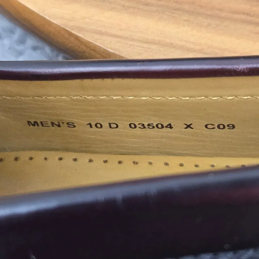 Cole Haan Mens 10D Pinch Dark Brown Leather Casual Lifestyle Daily Penny Loafer